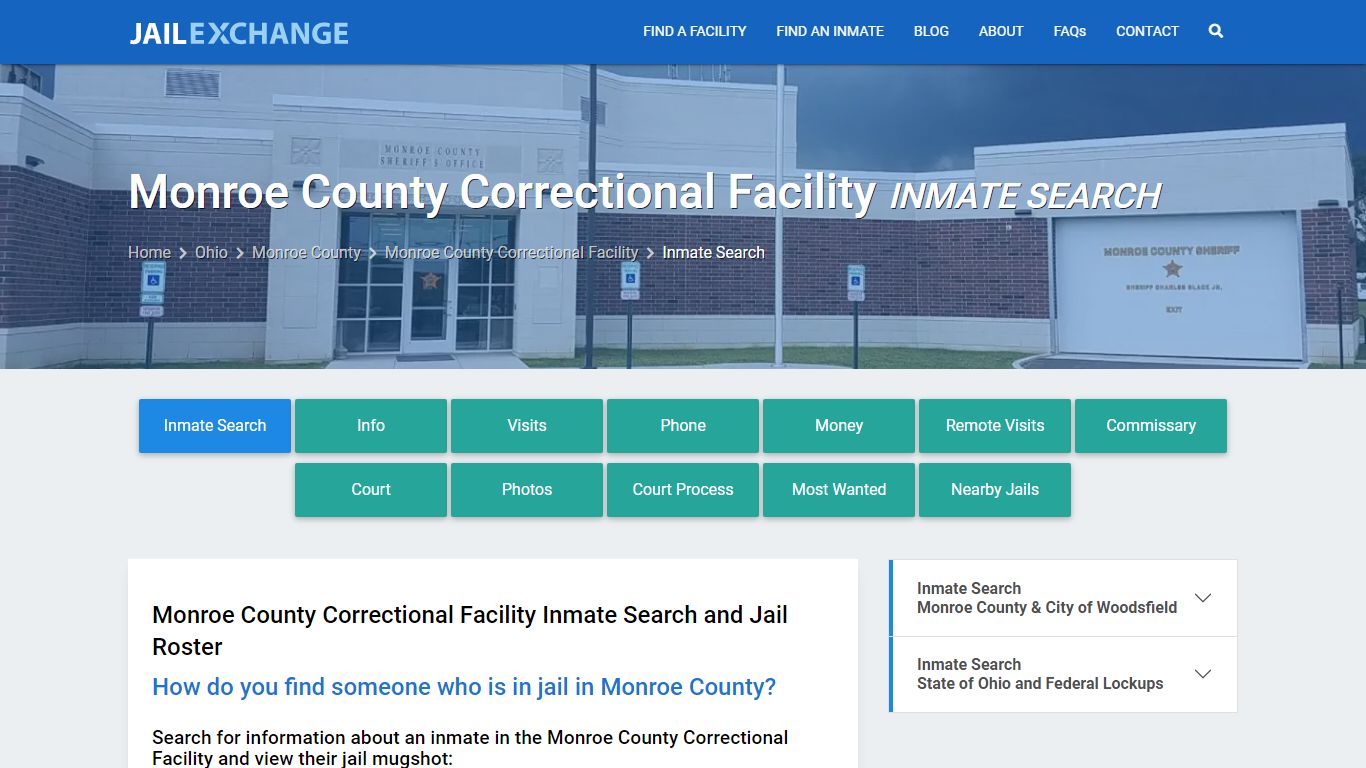 Monroe County Correctional Facility Inmate Search - Jail Exchange